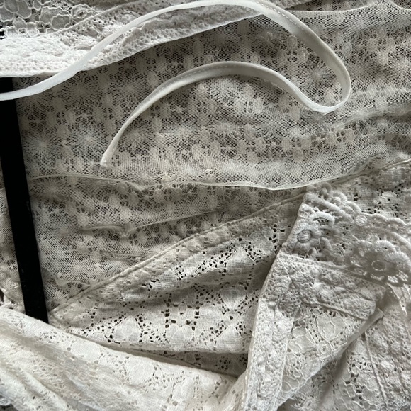 Kimchi Blue Crop Baby Doll Blouse with Exposed Back - Picture 5 of 6